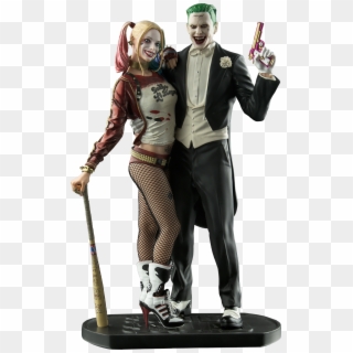Joker And Harley Quinn 12” Statue - Harley Quinn Suicidé Squad Doll Clipart
