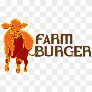 Main Logo, Auxiliary Logos, And Custom Font Design - Farm Burger Logo Clipart