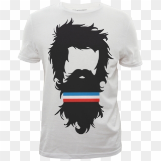 "hipster Sweatband" Graphic Tshirt Designed For Bluenotes - Growing Beard Cartoon Clipart