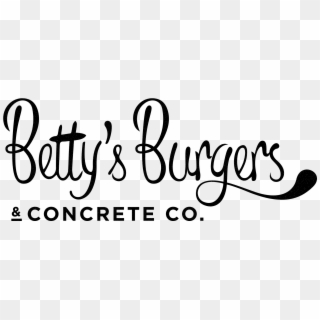 Logo The Betty's Burgers & Concrete Co - Calligraphy Clipart