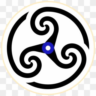 Spiral Clipart Whirl - Celtic Triple Spiral Knot - Png Download