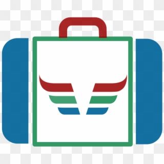 Suitcase Icon Blue Green Red Dynamic V171 - Briefcase Clipart