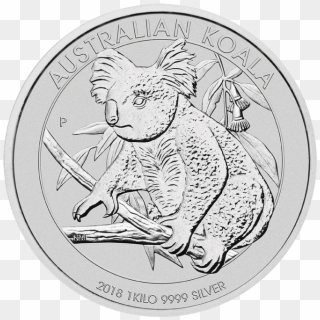 Koala 1 Kilo Silver Coin 2018 Motif - 1 Oz Koala 2018 Clipart
