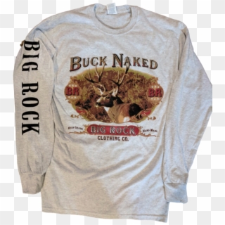 Long Sleeve Buck Naked - Long-sleeved T-shirt Clipart