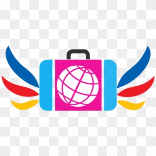 Suitcase Icon Blue Green Red Dynamic V17k Clipart