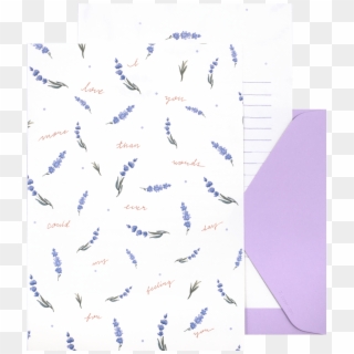 Lavender Letter - Paper Clipart