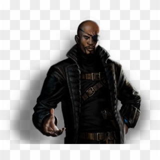 Nick Fury Png Download Image - Leather Jacket Clipart