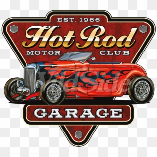 Hot Rod Motor Club Garage - Hot Rod Garage Clipart