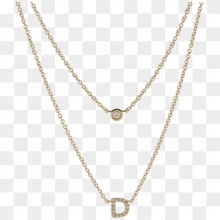 Diamond Initial D Choker Necklace - Pendant Clipart