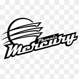 Phoenix Mercury Logo Black And White - Phoenix Mercury Brand Clipart
