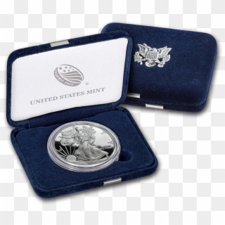 Buy 2018-w 1 Oz Proof Silver American Eagle With Box - 2018 Proof Silver Eagle Clipart