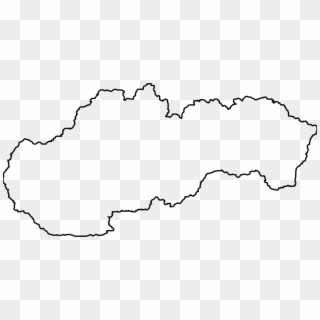 Lips Outline Png , Png Download - Slovakia Map Black And White Clipart