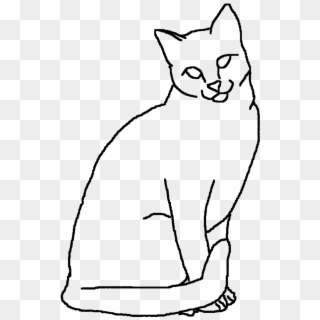 Beautiful Outline Drawing Of A Sitting Cat This Month - Drawing Outlines Cat Clipart