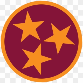 Tennessee Tri Star Image - Tennessee Flag In State Clipart