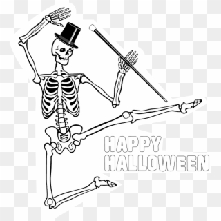 Illustration Of A Dancing - Dancing Skeleton Animation Clipart