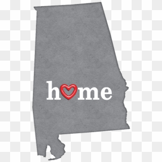 State Map Outline Oklahoma With Heart In Home Clipart