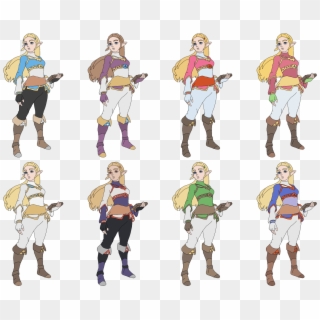 Lizuka's Alternate Color Mock-ups - Zelda Smash Ultimate Alternate Costumes Clipart