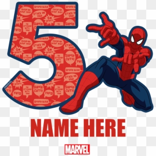Spider-man Personalized Birth Kids Baseball Jersey - Spiderman Birthday 5 Clipart
