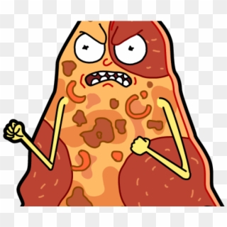 Rick And Morty Clipart Buff - Pepperoni Pizza Slice Png Transparent Png