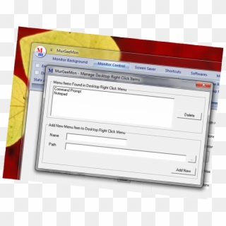 Add Menu To Desktop Right Click Menu - Utility Software Clipart