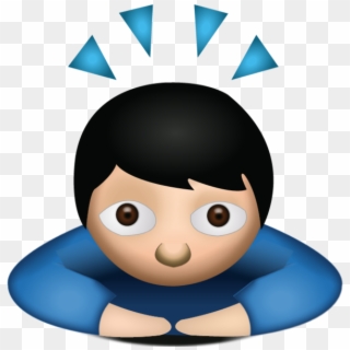 Man Bowing Emoji Clipart