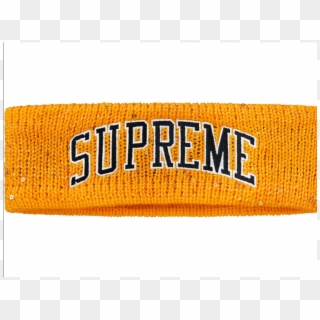 Supreme New Era Sequin Arc Logo Headband - Label Clipart