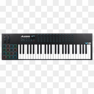 Alesis Vi49 Advanced 49-key Usb/midi Keyboard Controller - M Audio Code 61 Black Clipart