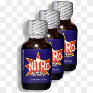 Nitro Supra Poppers 30ml - Glass Bottle Clipart