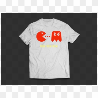 Nom Nom Nom Pac- Man Remix - T Shirt Design Kalmado Clipart