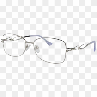 Silver Glasses Frame Silver - Transparent Material Clipart