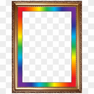 Резултат С Изображение За Rainbow Frames And Borders - Empty Photo Frame Png Clipart