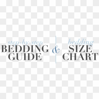 Bedding Size Chart - Calligraphy Clipart