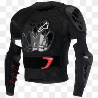 Alpinestars Black Unisex Textile Bionic Tech Off Road - Mesh Armoured Motorcycle Jacket Clipart