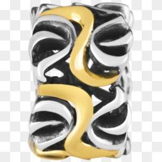 Michael Hill 10ct Yellow Gold & Sterling Silver Swirl - Basic Pump Clipart