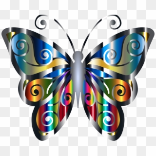 Butterfly Computer Icons Rhetenor Blue Morpho Iridescence - Gambar Kupu Kupu Warna Clipart