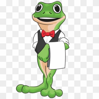 Frog Waiter Clip Art - Png Download