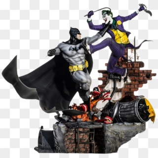 Batman Vs Joker 1/6th Scale Battle Diorama Statue By - Batman Vs Joker Statue Clipart