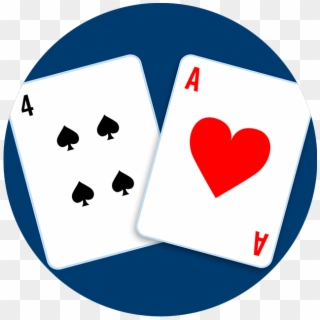 A Four Of Clubs And An Ace Of Hearts Clipart