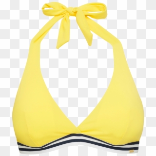 Triangle Bikini Bra Yellow - Brassiere Clipart