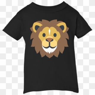 Lion Face Emoji Infant T-shirt - Lion Clipart