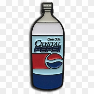 Crystal Pepsi Pin - Water Bottle Clipart