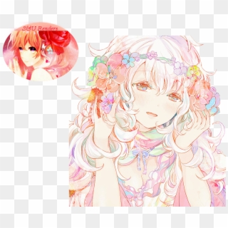 Anime Flower Girl Render , Png Download - Neko Anime Girl Icon Clipart