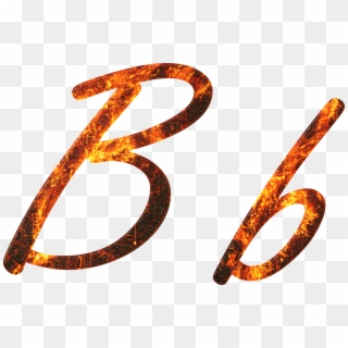 Letter B Fire Embers Lava Font Write Type Fonts - B Letter Fire Png Clipart