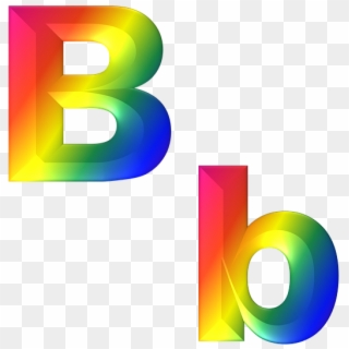 B Png - Rainbow Letter B Png Clipart