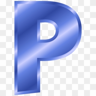 Alphabet Letter P - Letter P Color Blue Clipart