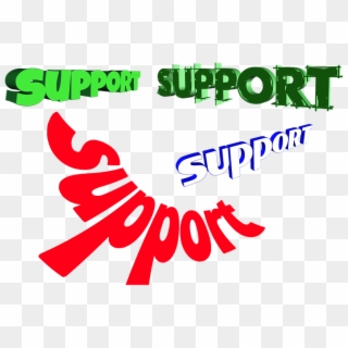 Support Help Button Help Font Note Text - Graphic Design Clipart