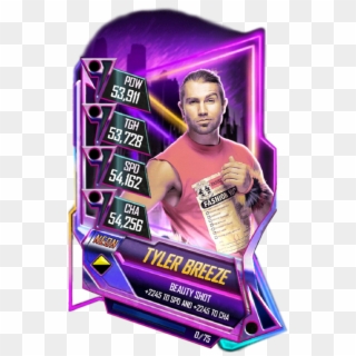 Tylerbreeze S5 23 Neon - Wwe Supercard Neon Cards Clipart