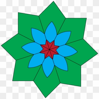 Kaleidoscope Flower Image - Flor Em Forma Geometrica Clipart