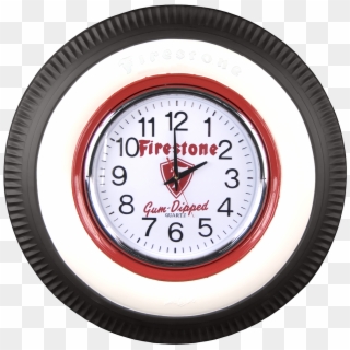 Vintage Firestone Lighted Clock Coker Tire Clocks And - School Clocks Clipart