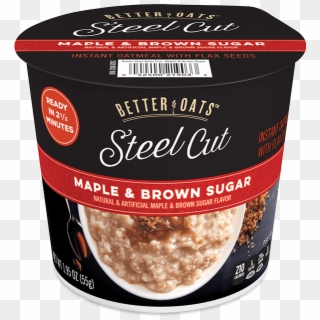 Better Oats Steel Cut Maple & Brown Sugar Instant Oatmeal - Matzo Clipart
